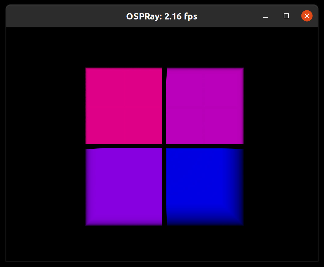 Running ospMPIDistribTutorialVolume on 4 ranks.